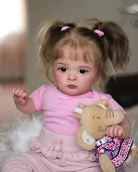 48cm Cloth Body Silicone Reborn Baby 3D Paint Skin Boy Girl Baby Doll With Vessels Bebe Lifelike Art Hand Made Toddler Birthday