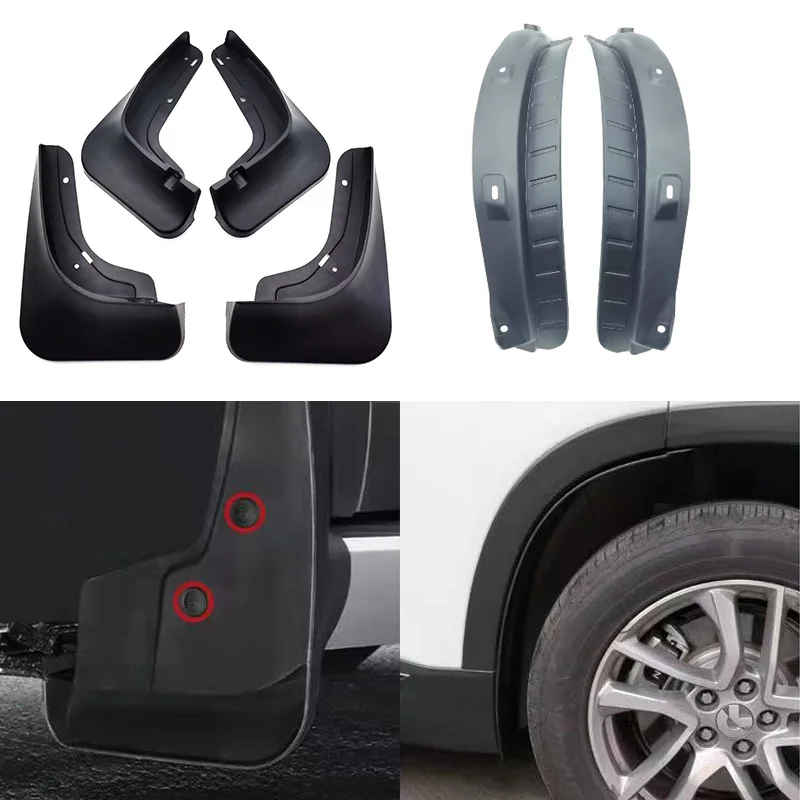 

For Chery Jaecoo 7 Tansuo 06 Mud Guards Fender Liner Front Rear Mud Guard Exterior Accessory for Jetour Accessories