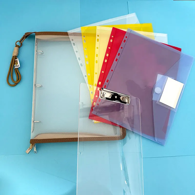 multi-functional-file-package-suit-paper-clip-classification-storage-bag-outdoor-clipboard-waterproof-folder-writing-board