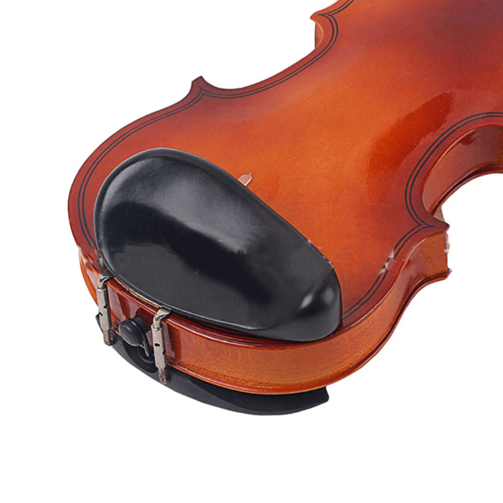 Black TPU Violin Shoulder Rest Pad Soft Musical Instruments Parts With 2 Fixed Suckers