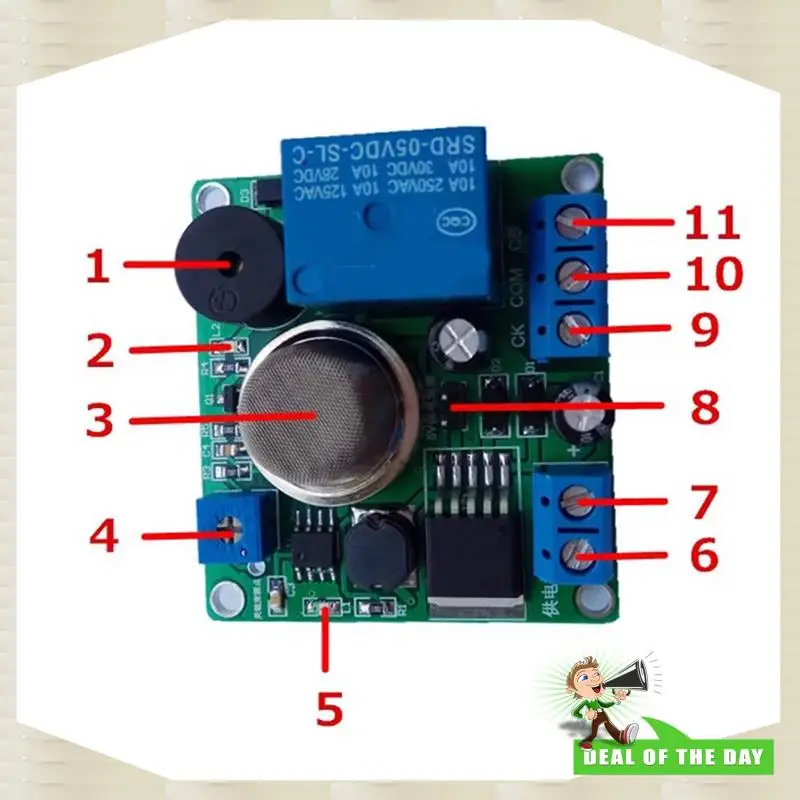 24-Stunden-Lieferung MQ-2 Gasleckdetektor Rauchsensormodul für Arduino mit Alarm Essential Safety Device für Home Industrial