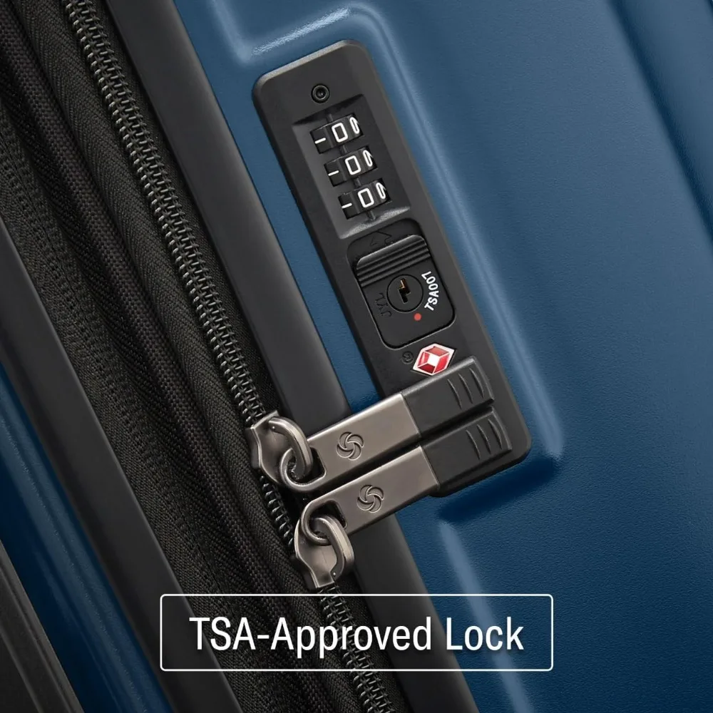 Bagaglio a mano da 20 pollici leggero e resistente agli urti con 360 °   Ruote girevoli e funzionalità regolabili per i viaggi