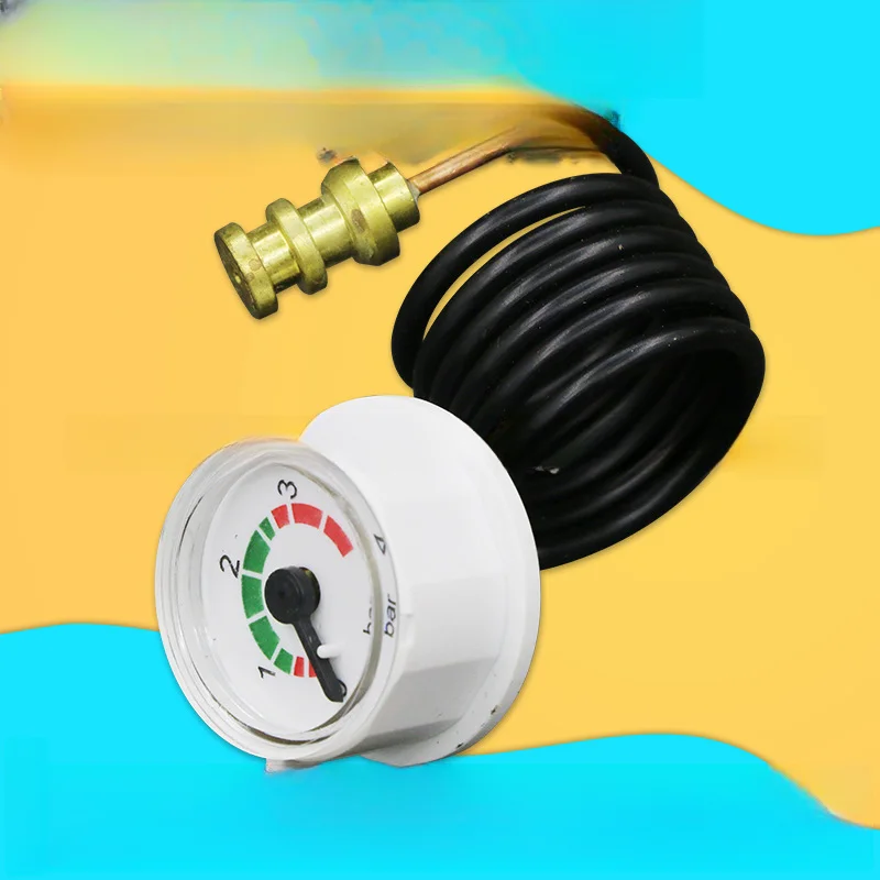 Underfloor Heating Pressure Gauge For 4Bar Scale Designed for Ariston Boilers Capillary Connection 2.8cm Diameter