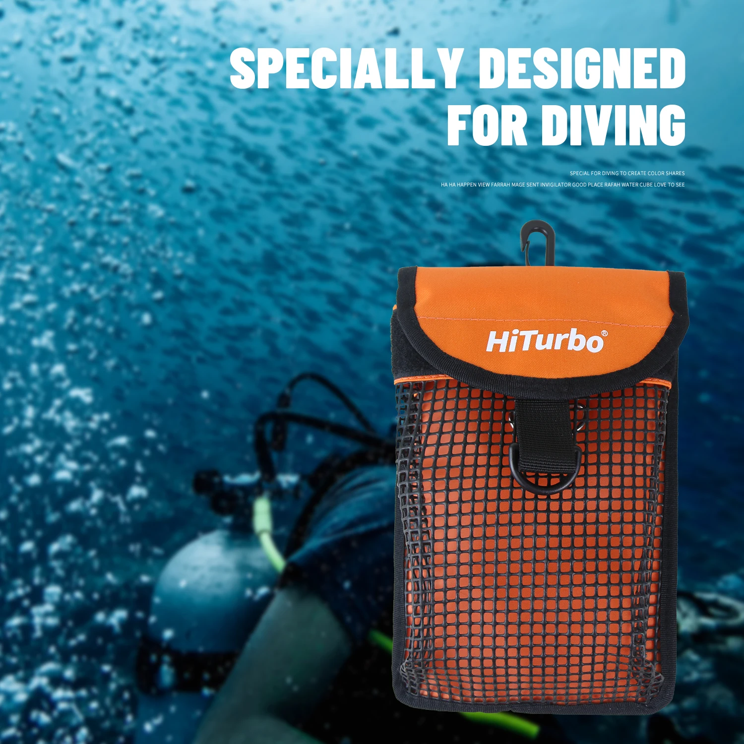 Hiturbo surface marker buoy bag,Storage Mesh Bag,Dive Bags Travel Beach Gear Diving Duffels Luggage,for Scuba, Surfing and Snork