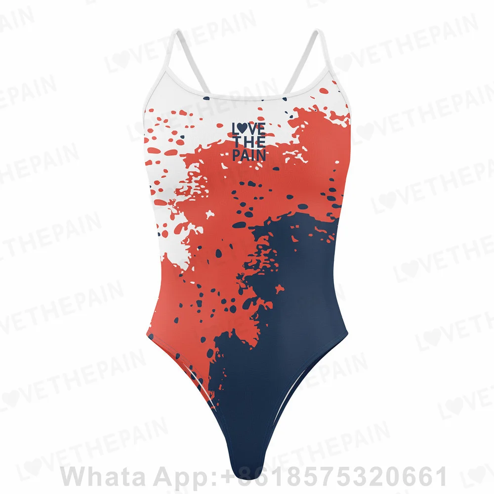 

2023 Print Swimsuit Push Up One Piece Sexy Swimwear Love The Pain Summer Beach Wear Bathing Suit Monokini Functional Swimwear