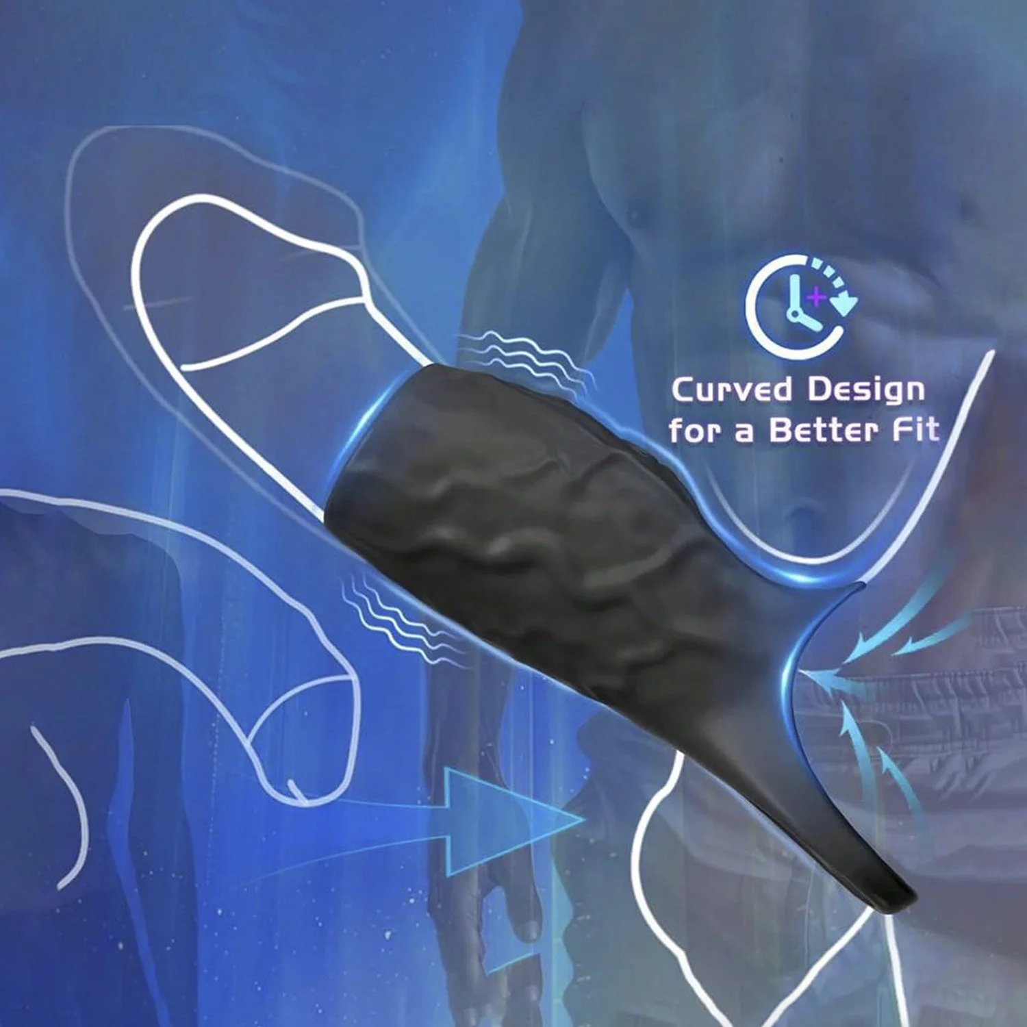 Electric Vibrator Penile Sleeve with Delay Ring And Locking Mechanism Male Sexual Toy for Enhanced Pleasure