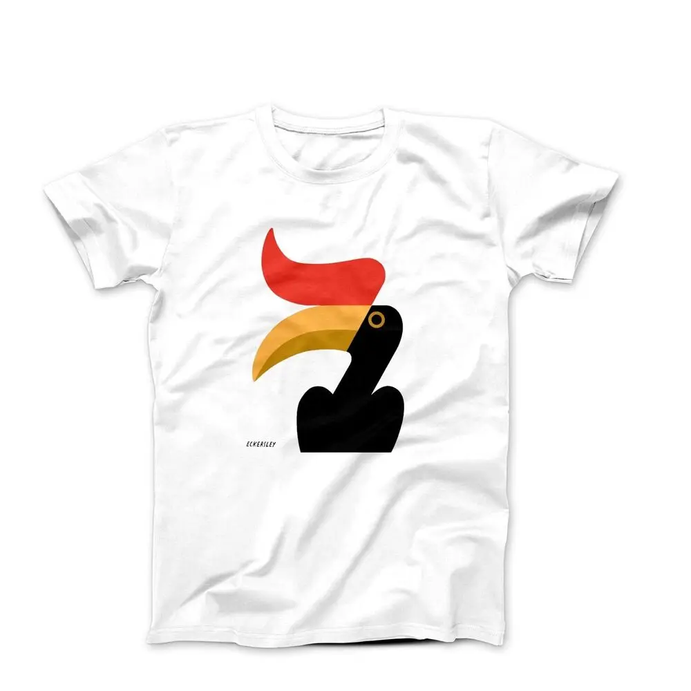 Tom Eckersley Toucan (1975) Poster Art T-shirt High Quality 100%Cotton Short Sleeve