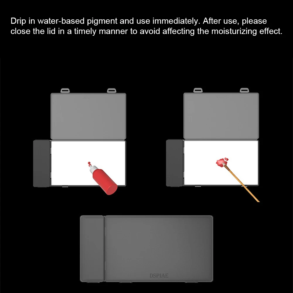 Wet Palette for Acrylic Painting Model Coloring Wet Tray Paint Supplies Paint Holder Keeps Wet for Miniatures Paint Model Tools