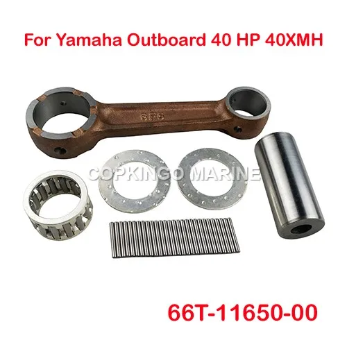 

Boat Connecting Rod Kit 66T-11651-00 Fit for Yamaha Outboard 40HP 40X Engine motor