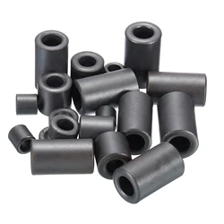 20Pcs Ferrite Toroid Cores Set Transformer Inductor Coil Ring Black For Power Transformers Current Transducers Inductors