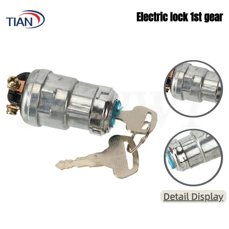Universal Ignition Switch with Iron Key – Suitable for Automobiles Forklifts & Engineering Vehicles Modification Projects
