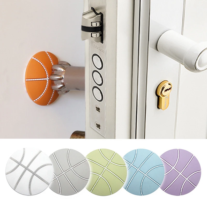 Silicone World Door Stoppers Wall Protection Safety Shock Absorber Door Handle Bumpers Wall Protectors Anti-collision Sticker