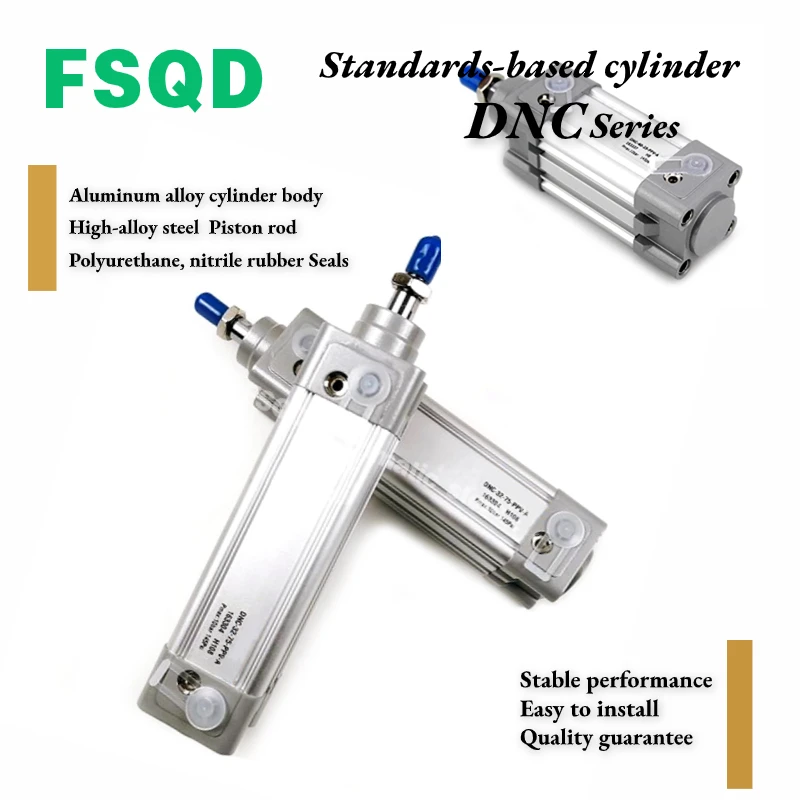 DNC-32 40 50 63 80 100 125-20 25 30 40 50 75 100 125 150 175 200 250 300 400 500 600-PPV-A Standards-based Cylinder DNC Series