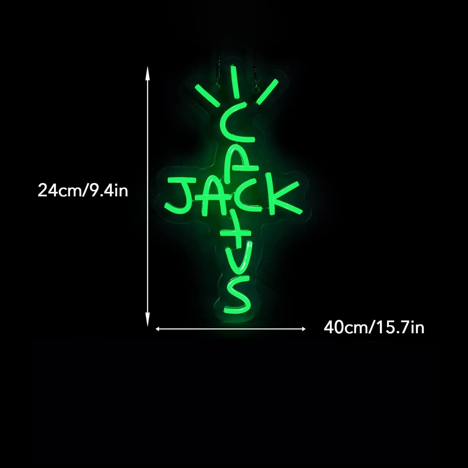 Cactus Jack Neon Sign Neon Light Sign Wall Art For Rap Talking West Coast Light Up For bedroom Home Bar Pub Party Decor Club