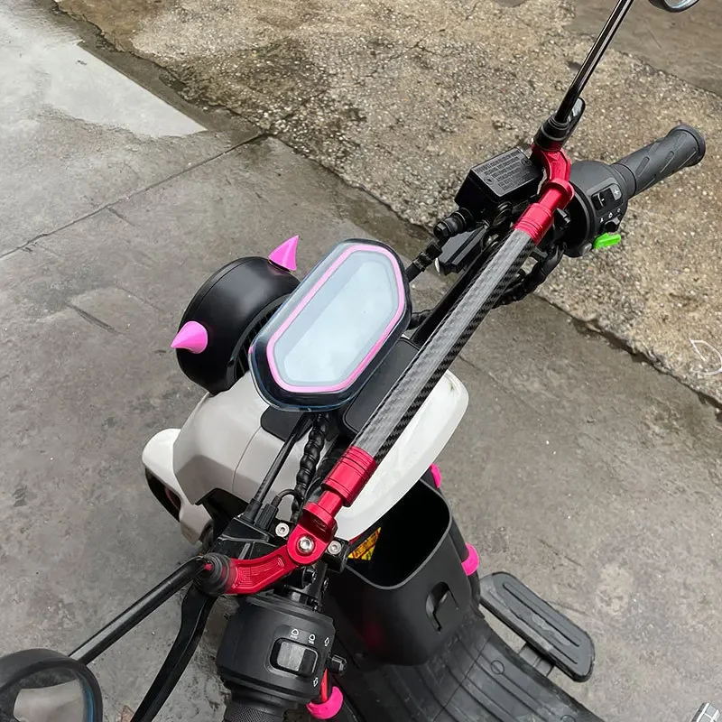 For HONDA PCX150 PCX160 PCX 125 ADV 150 XADV750 Motorcycle Carbon Fiber Adjustable Multifunction Crossbar Handlebar Balance Bar
