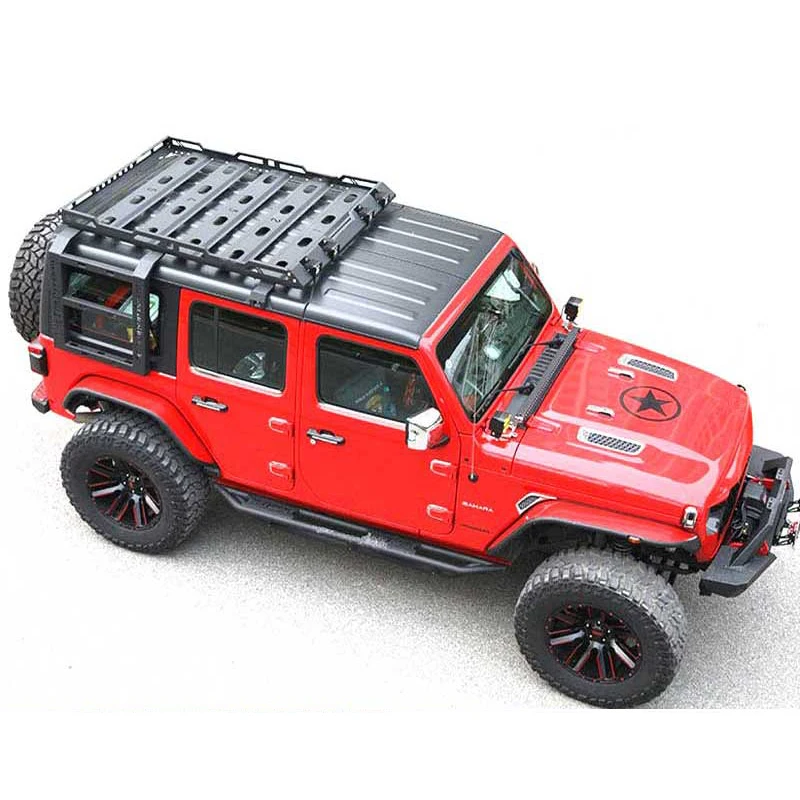 

JFC-41416 Roof Rack ladder rack cross bar cargo apply to Jeep Wrangler 2021 Rubicon(4 Doors) With Ladder