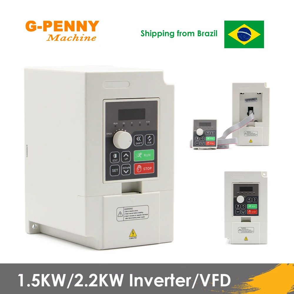 220v 1.5kw vfd unidade de frequência variável 2.2kw inversor controle de velocidade do motor 0-1000hz conversor de frequência