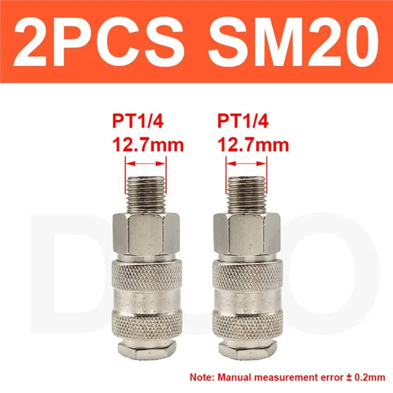 A25F-EU Hose Tube Coupling Quick Release Female Coupler Suit Pneumatic Fitting Connector For Air Compressor Accessories SM20