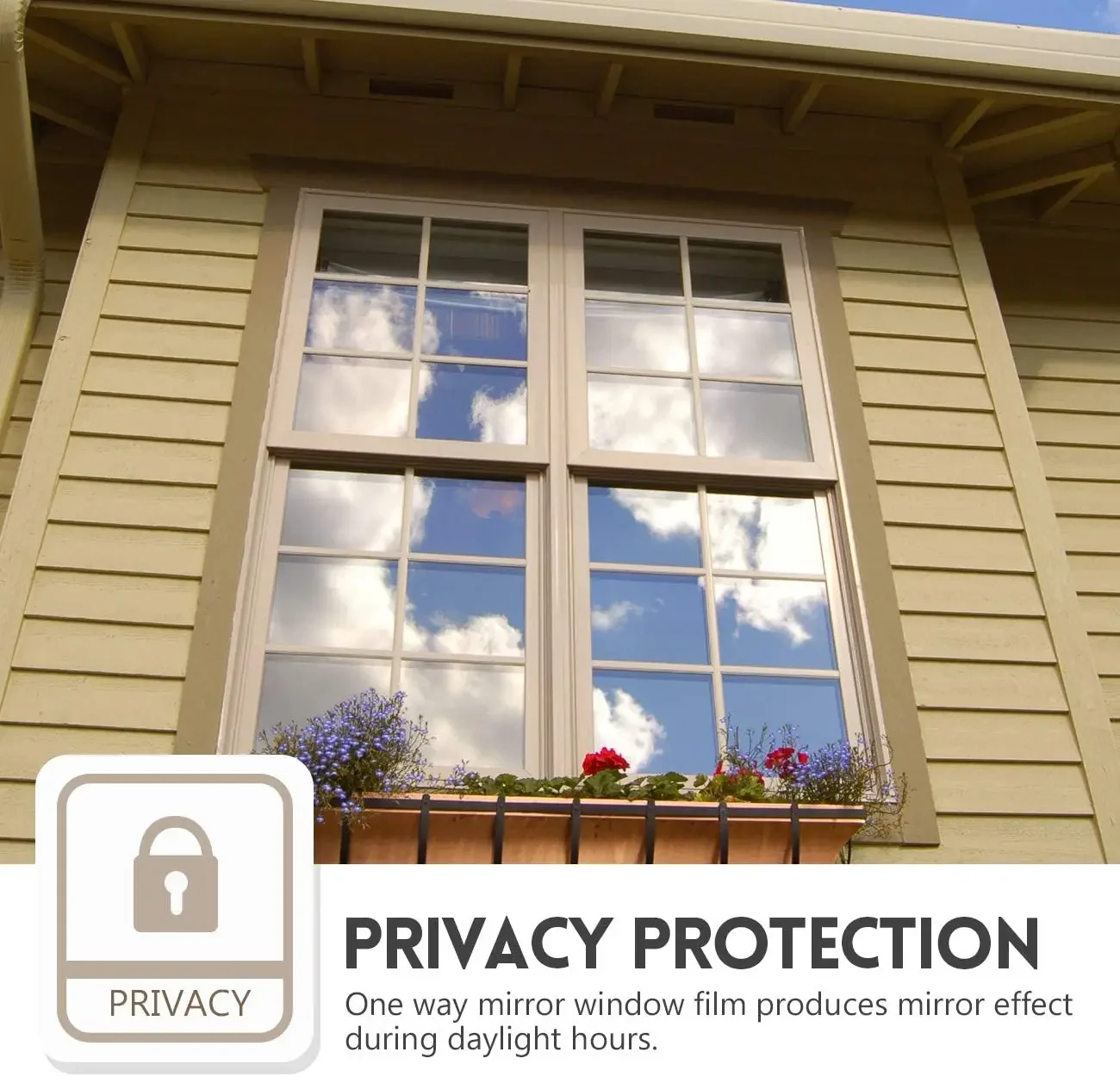 One Way Window Film Mirror Reflective Solar Window Tint UV Heat Control Glass Vinyl Blackout Sticker Glass Privacy for Home