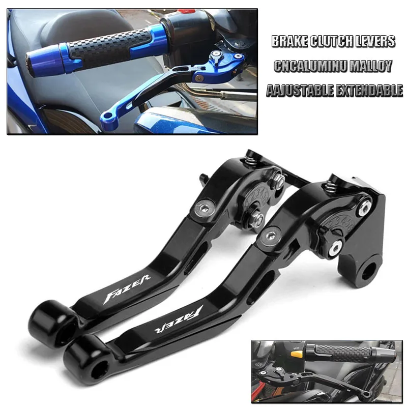 For YAMAHA FZ1 FZ6 FZ8 FZ 1/6/8 FAZER Motorcycle CNC Adjustable Folding Extendable Brake Clutch Levers Handle
