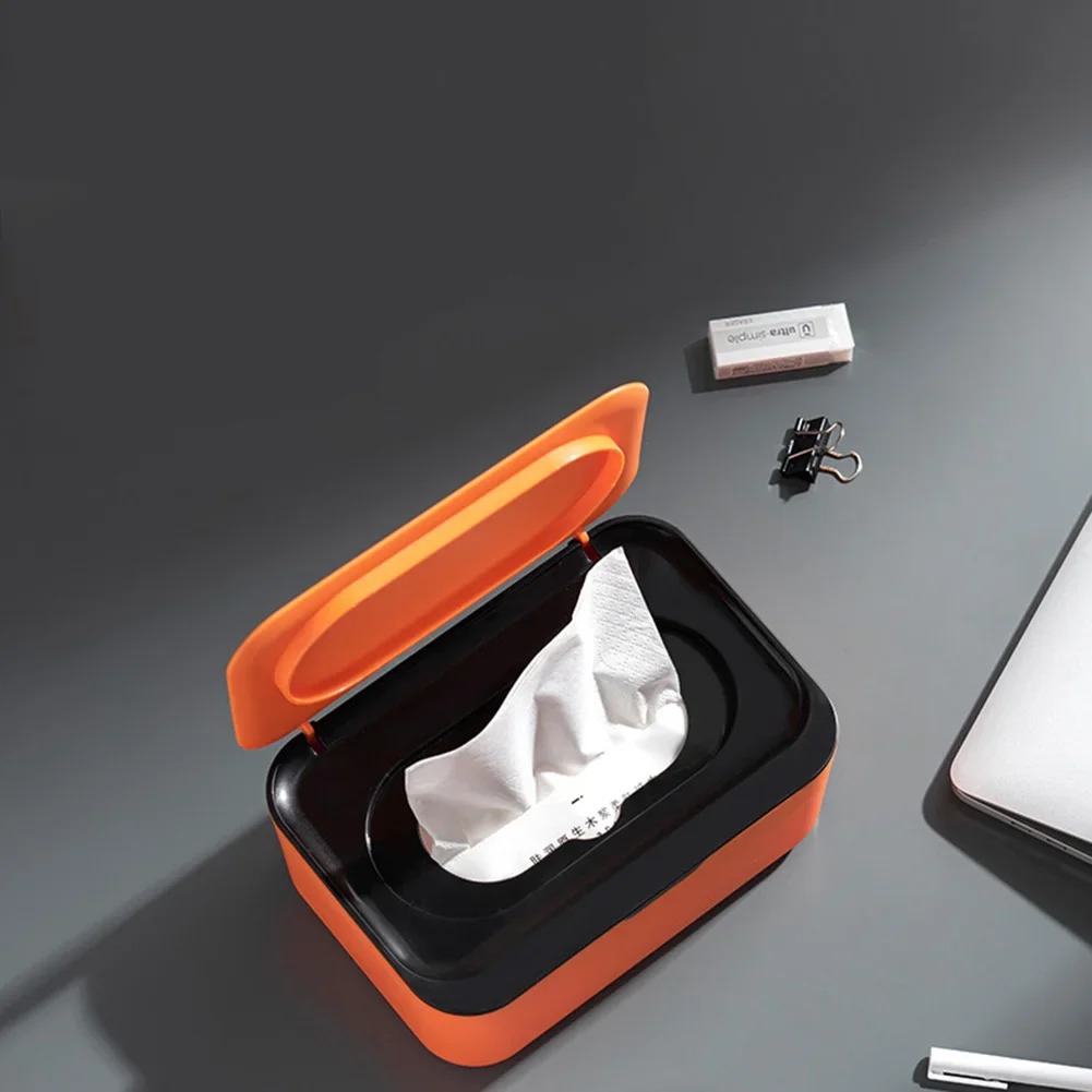 Wet Wipes Storage Box with Lid Home Desktop Tissue Dispenser Napkin Case Napkin Storage Box Holder Container