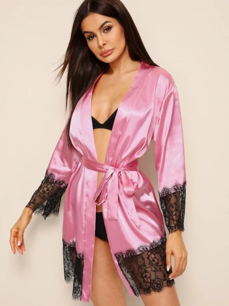 

Сексуальная ночная рубашка, женское ночное платье, стильная ночная рубашка с кружевом по подолу, сексуальные ночные рубашки, нижнее белье, эротические наряды, пижамы для женщин