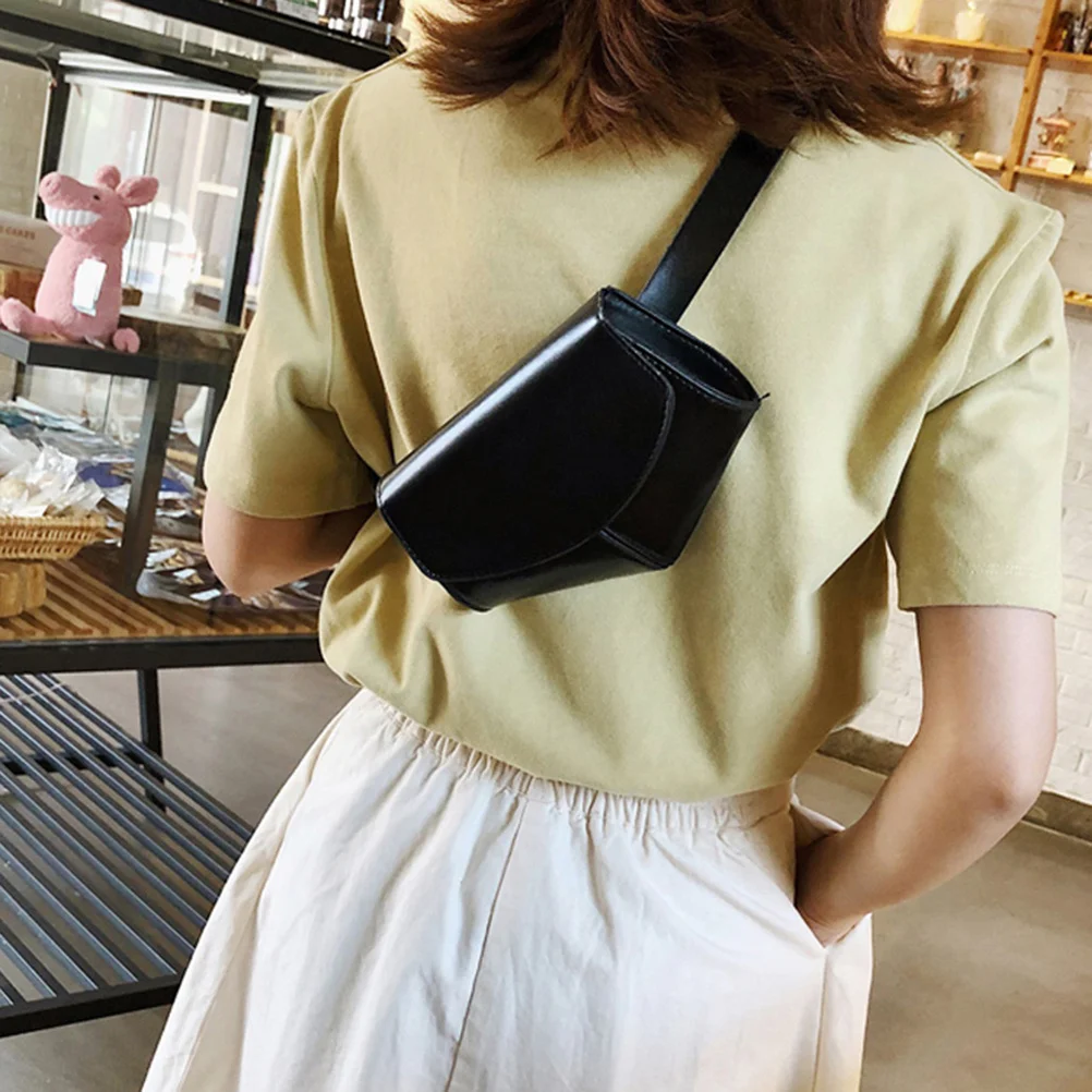 

Women'S Waist Bag Pu Adjustable Belt Pouch Crossbody Bumbag Travel Purse For Fashionable Hand-Free Storage