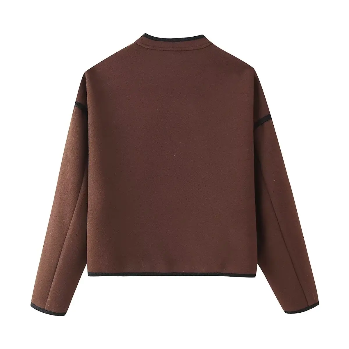 

ZAB Soft Woolen Jaet Women's Faionable Versatile Design Autumn New Arrival Polyester Fiber ort Outerwear