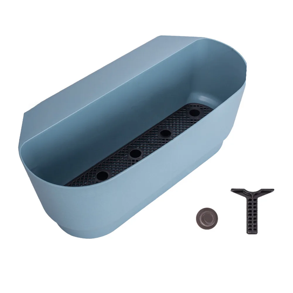 

Элегантный подвесной цветочный горшок для перил на балконе - стильный и компактный декор, садовые принадлежности, садовые горшки