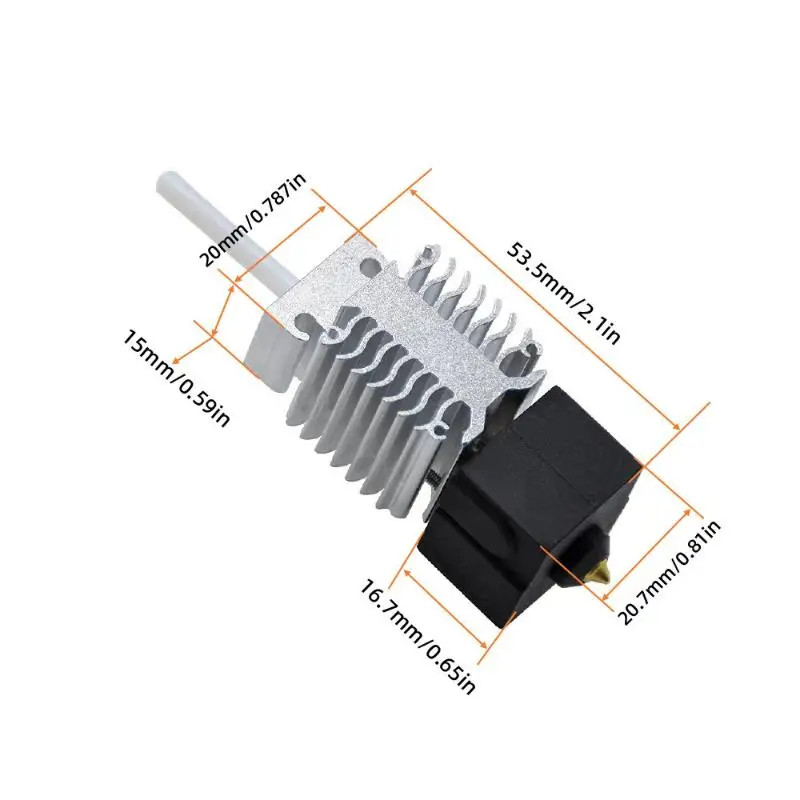 1 مجموعة أندر 3 V3 SE Hotend فوهة عدة كفاءة التدفئة التبريد تبديد الحرارة الفولاذ المقاوم للصدأ الحلق ثلاثية الأبعاد ملحقات الطابعة