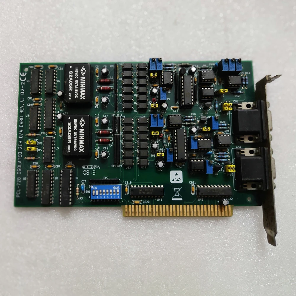 PCL-728 REV.A1 Für Advantech Daten Erwerb Karte 12 bit 2-kanal Isoliert Analog Ausgang ISA Karte