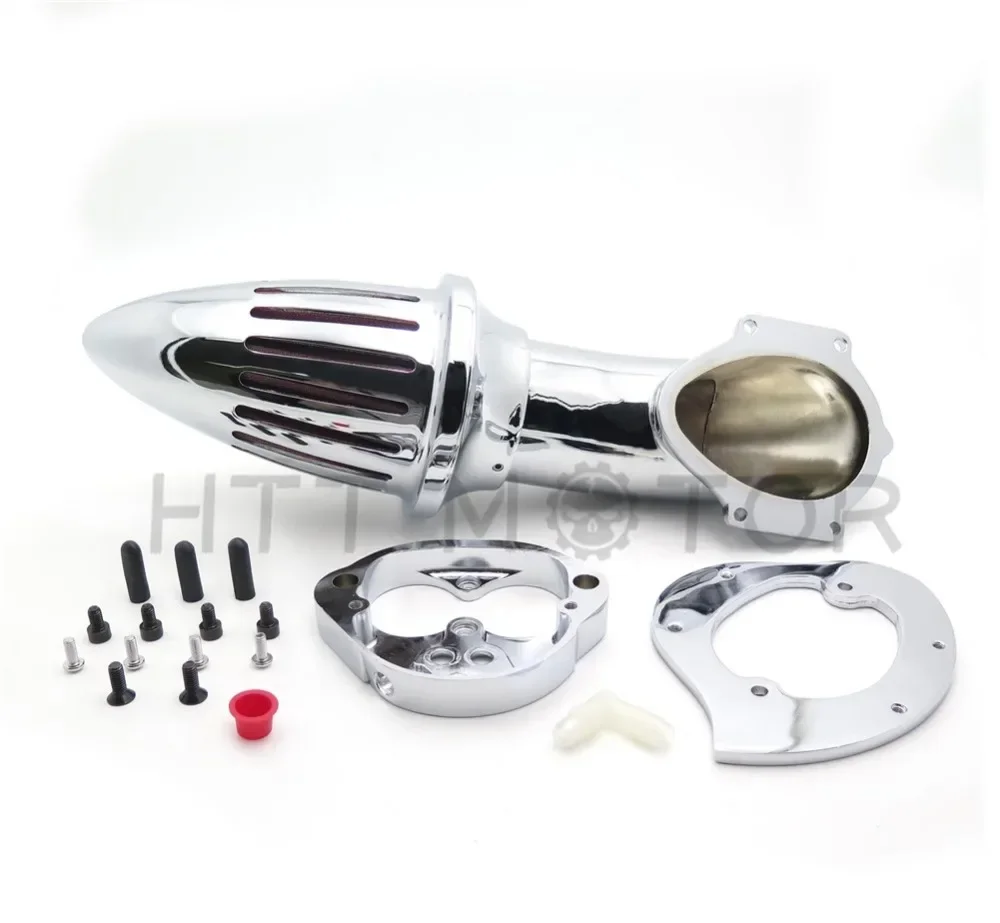 فلتر مجموعات منقي الهواء لقطع غيار الدراجات النارية Kawasaki Vulcan 1500/1600 Classic 2000&UP كروم/أسود