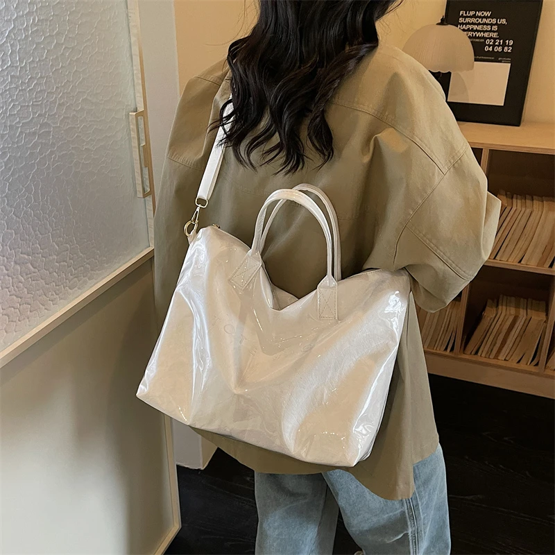 Modische Hochwertige Transparente PVC-Tragetasche mit Großer Kapazität, Wasserdichte Jelly-Tasche, Outdoor-Handtasche für Tägliche Reisen und Tourismus – Detail 18