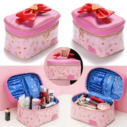 Sailor Action Figure Women PU Leather Makeup bag multifunzione Ladies Wash Toiletry Travel Cosmetic Organizer Storage Bag