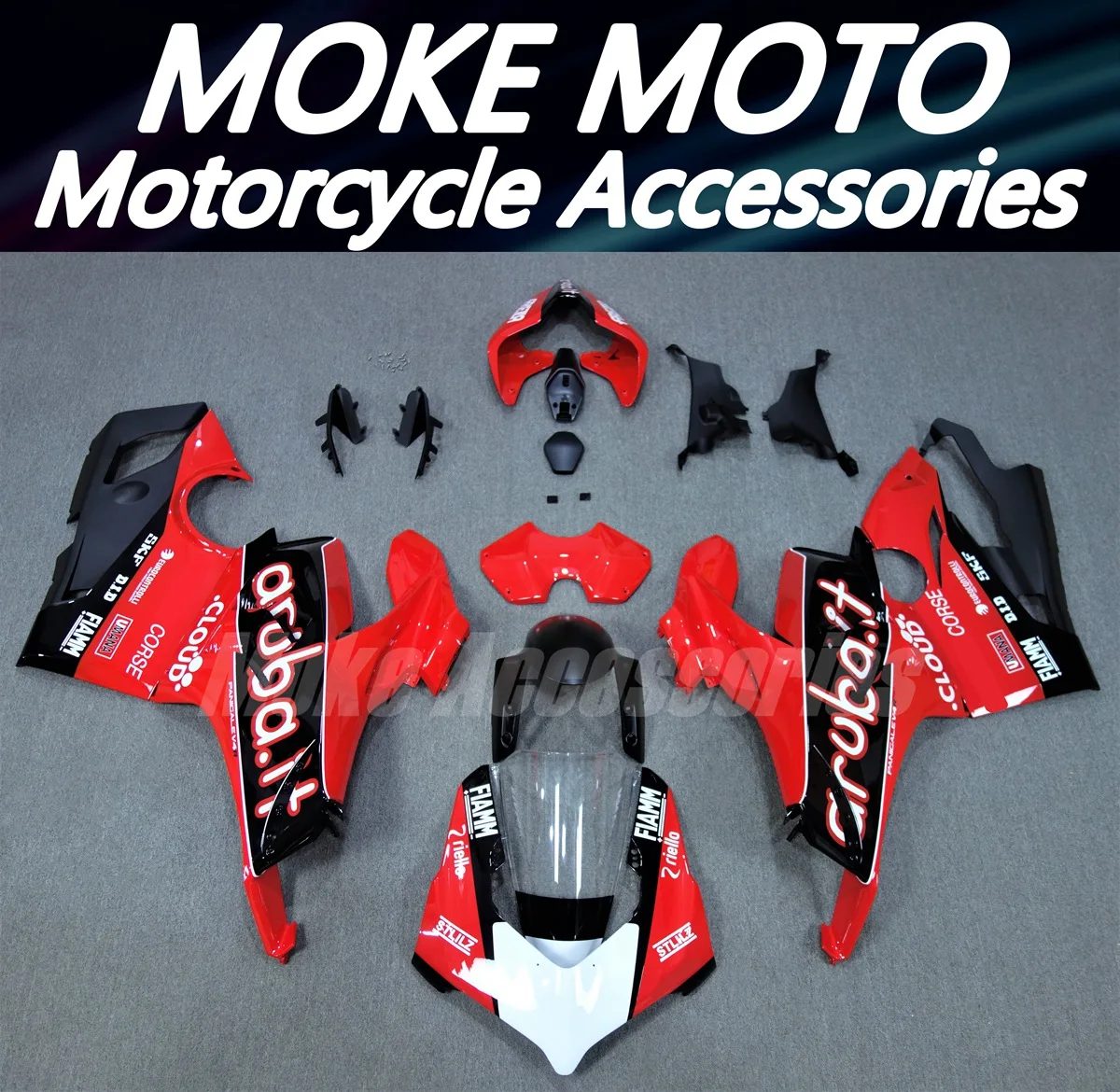 

Fairings Kit Fit For Panigale v4s v4r 2020 2021 Bodywork Set 20 21 Abs High Quality Injection Black Red Gray