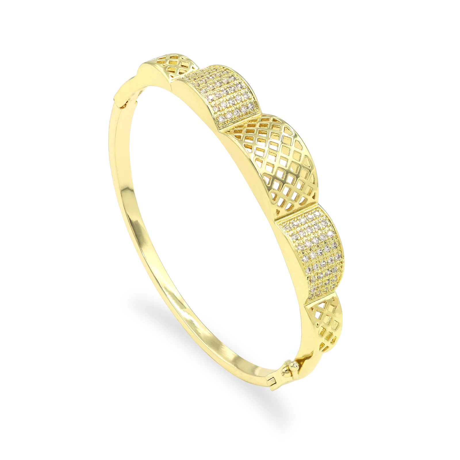 

Arabian Bracelet Ladies Zircon Bracelet Gold Color Wedding Jewelry Moroccan Bracelet Festival Gift for Women