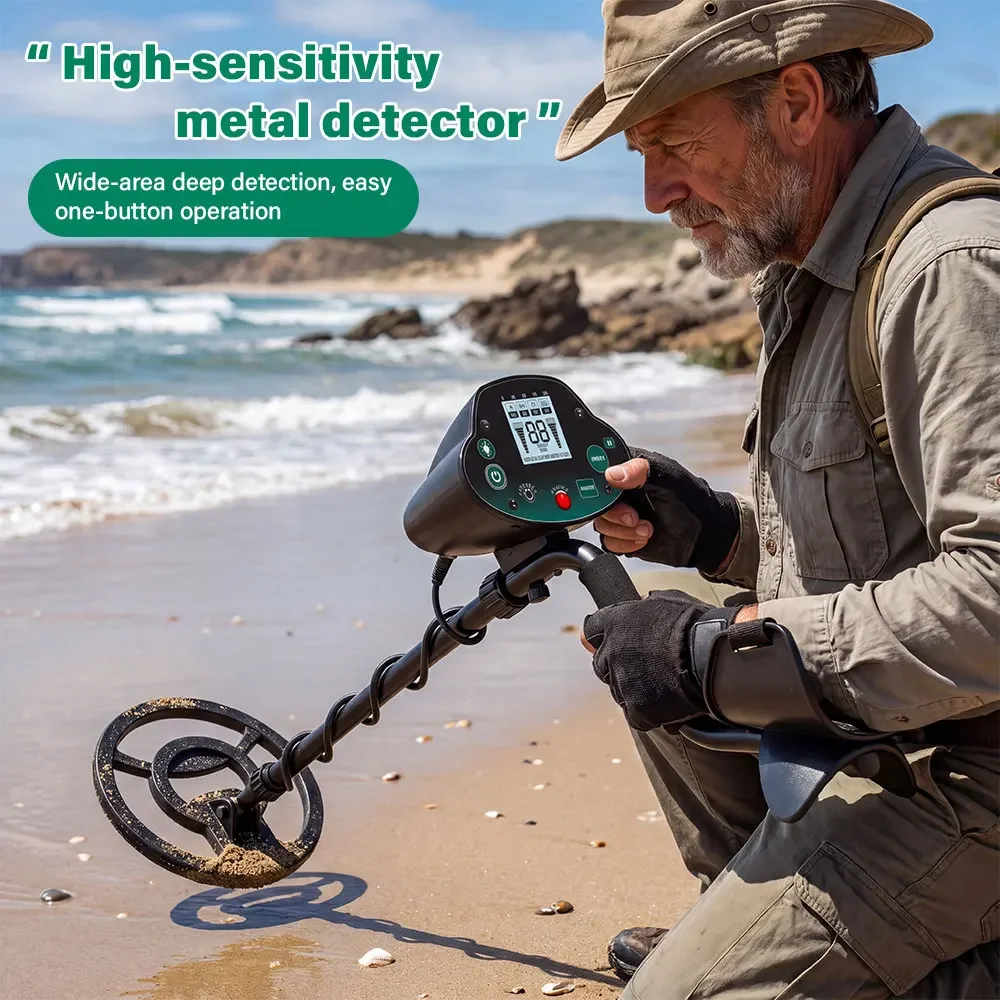 8 Inch IP68 Waterproof Search Coil Metal Detector MD-5030P High Accuracy Disc Notch Pinpoint Modes For Treasure Hunter view 6