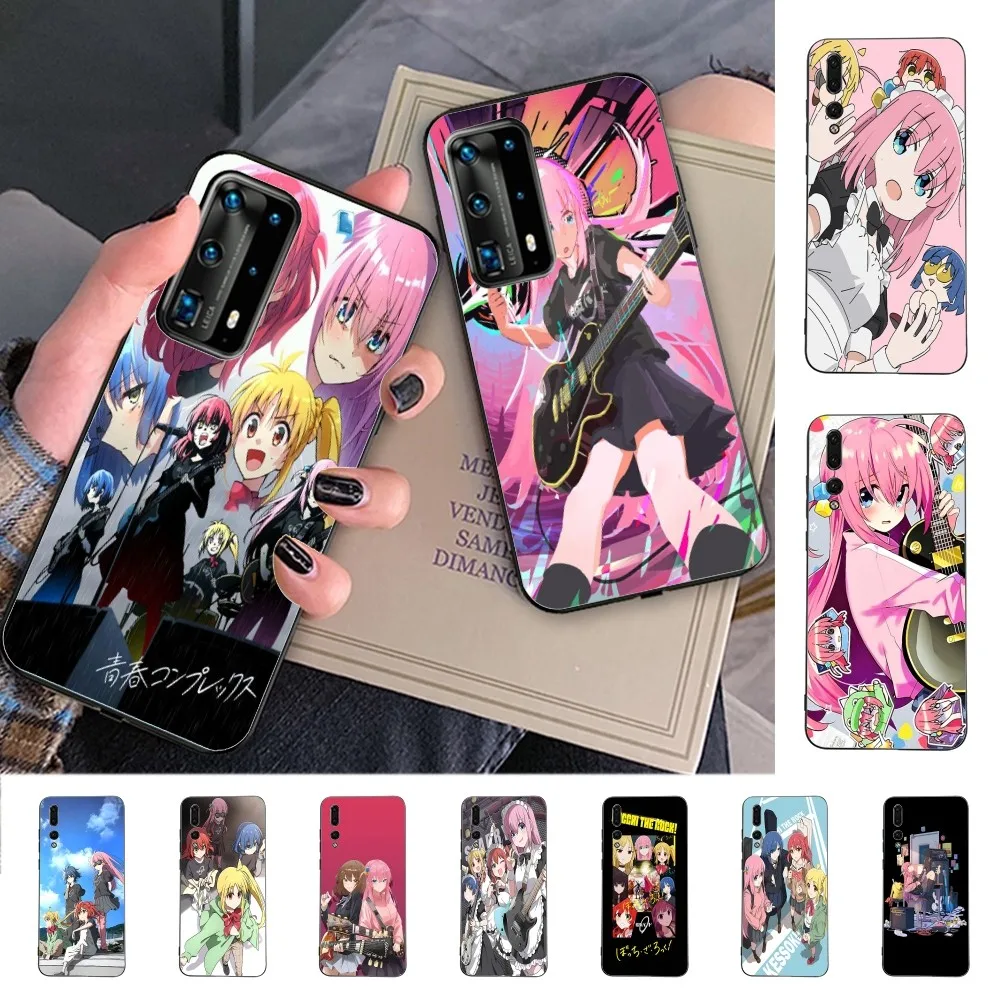 Bocchi The Rock Kessoku Band Phone Case For Huawei P 8 9 10 20 30 40 50 Pro Lite Psmart Honor 10 Lite 70 Mate 20lite