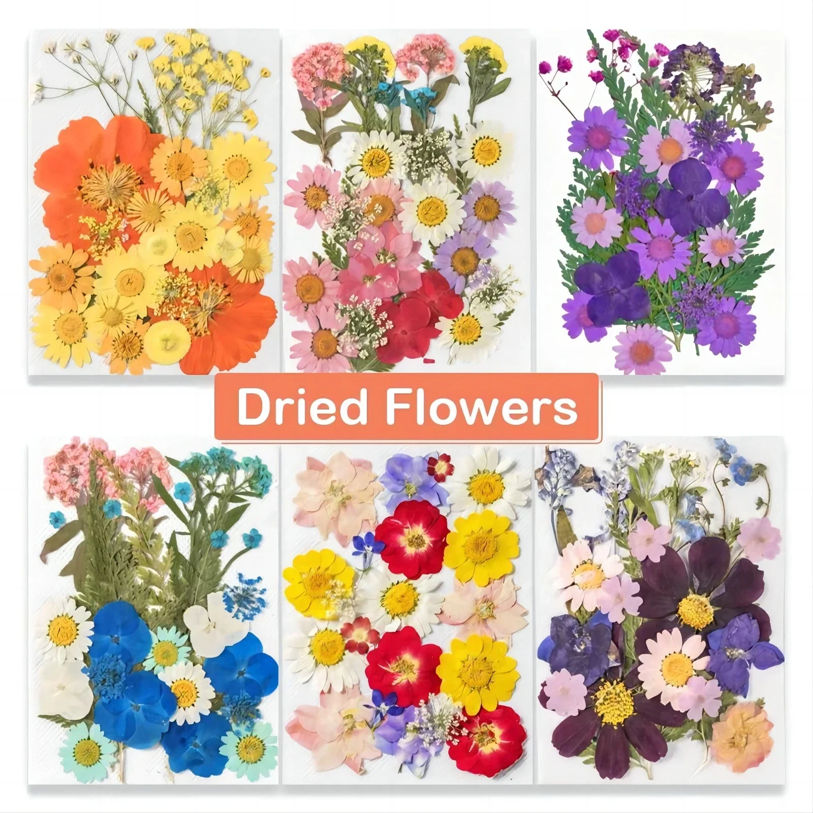 

20-26PCS Set Dried Pressed Artificial Flowers, Faux Flowers, Fake Flowers for Handmade Resin Photo Frame Mold Fillings, Real Dri