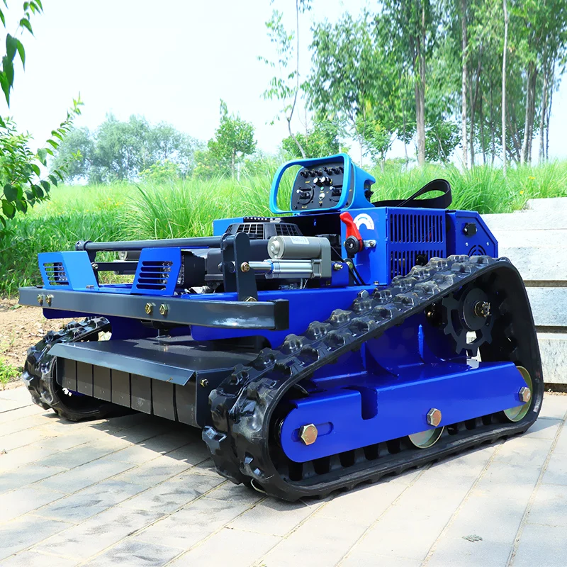 

CE Certified All-terrain Lawn Mower Agricultural Crawler Type Lawn Mower Custom Remote Control Slope Mower Steep Terrain Mowers