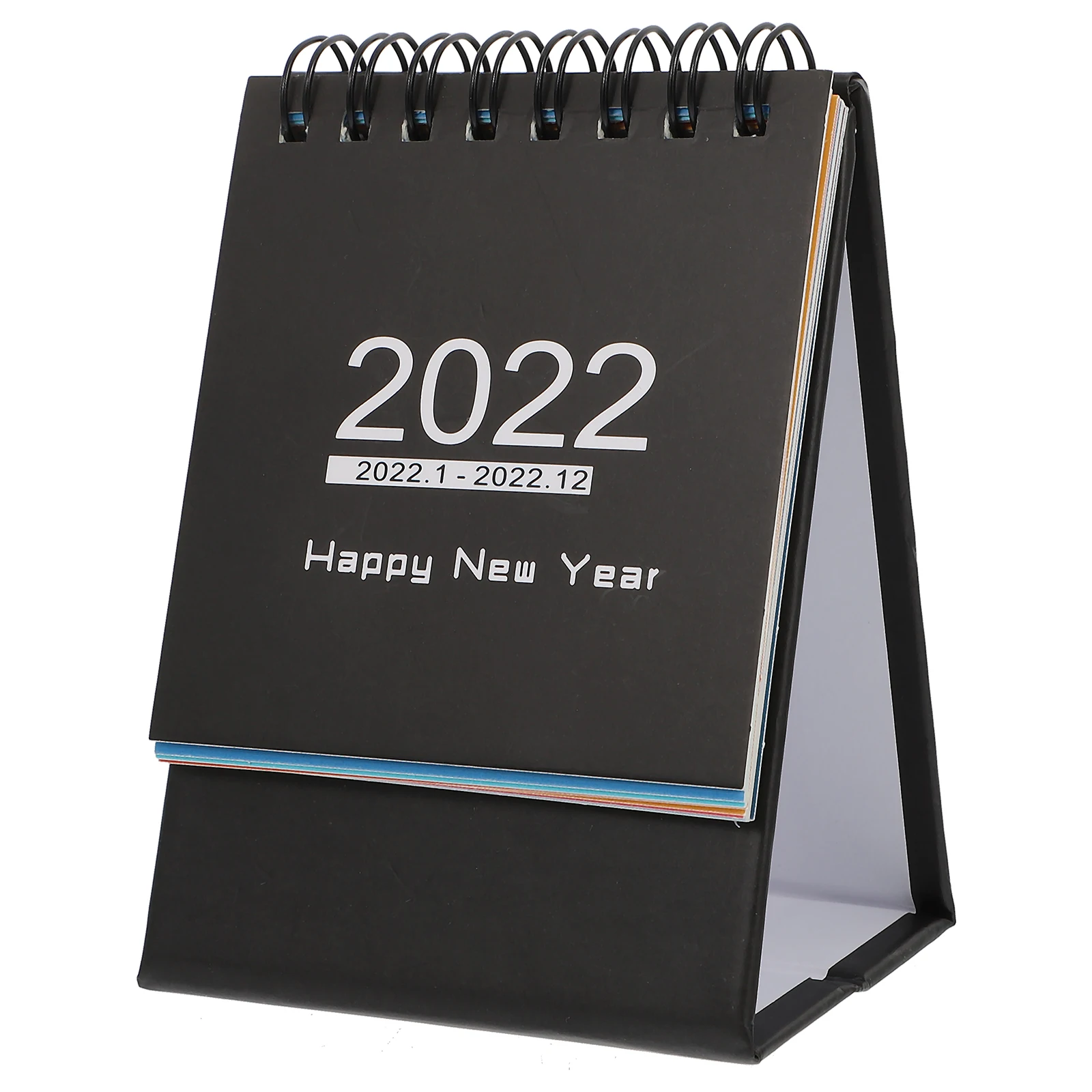

Mini Desk Calendars 2022 Wall Table Top Easel Paper Black Household Planner Memo Space Student Teacher Office Time Management