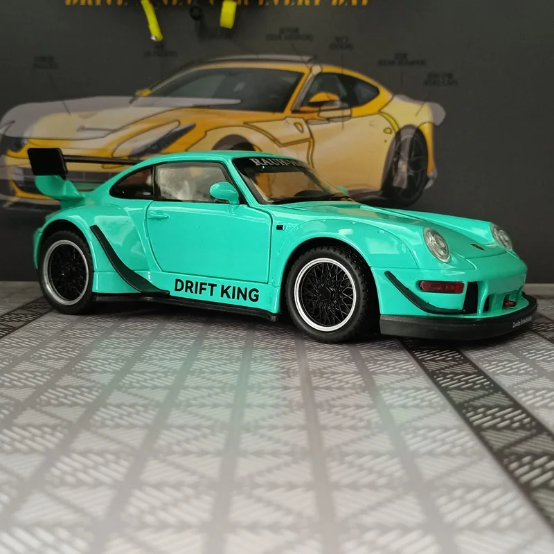 

1:22 RWB 993 Суперкар с высокой имитацией литья под давлением автомобиля из металлического сплава, модель автомобиля, коллекция детских игрушек, подарки