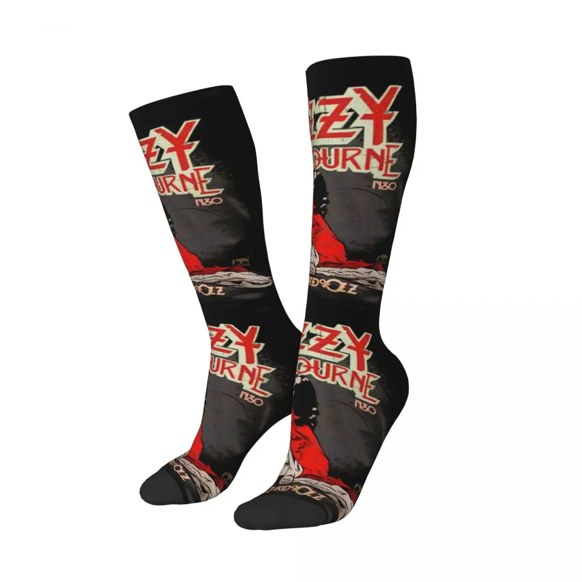 Ozzy Osbourne Heavy Metal Band Rock Women Athletic Stockings Novelty Prince Of Darkness Outdoor Sport Thigh Knee High Socks