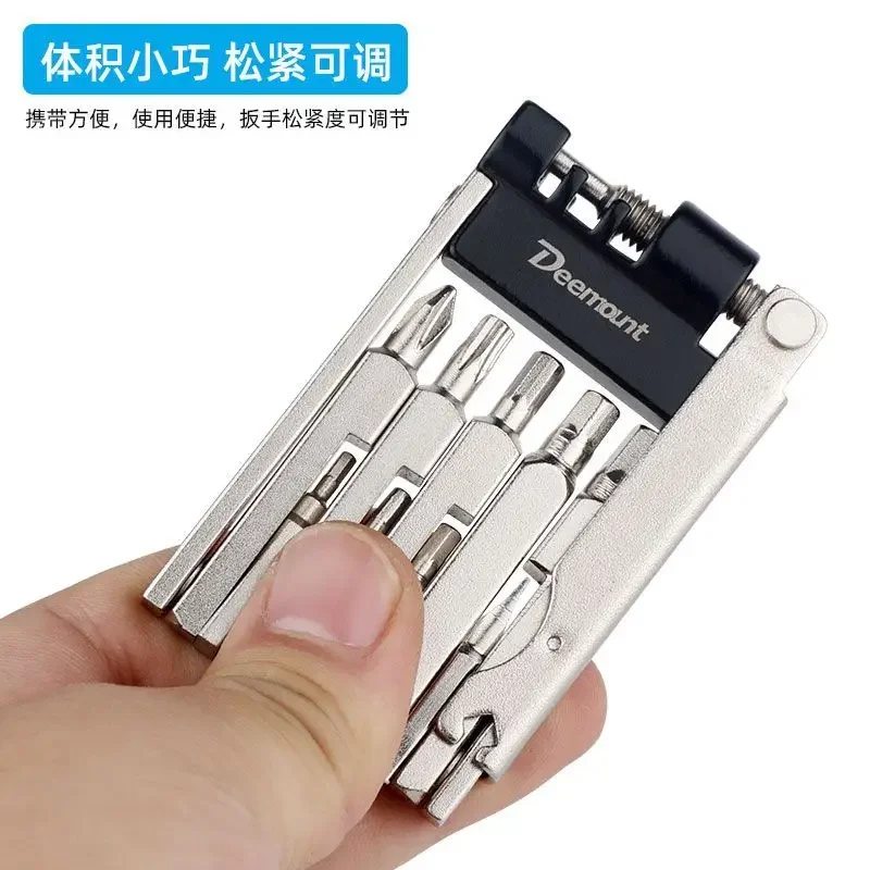 Compacte 11-In-1 Fiets Multitool Ketting Cutter Zeskant Zeskant Kruis T25 Spaak Dop Sleutel Schroef Driver Set