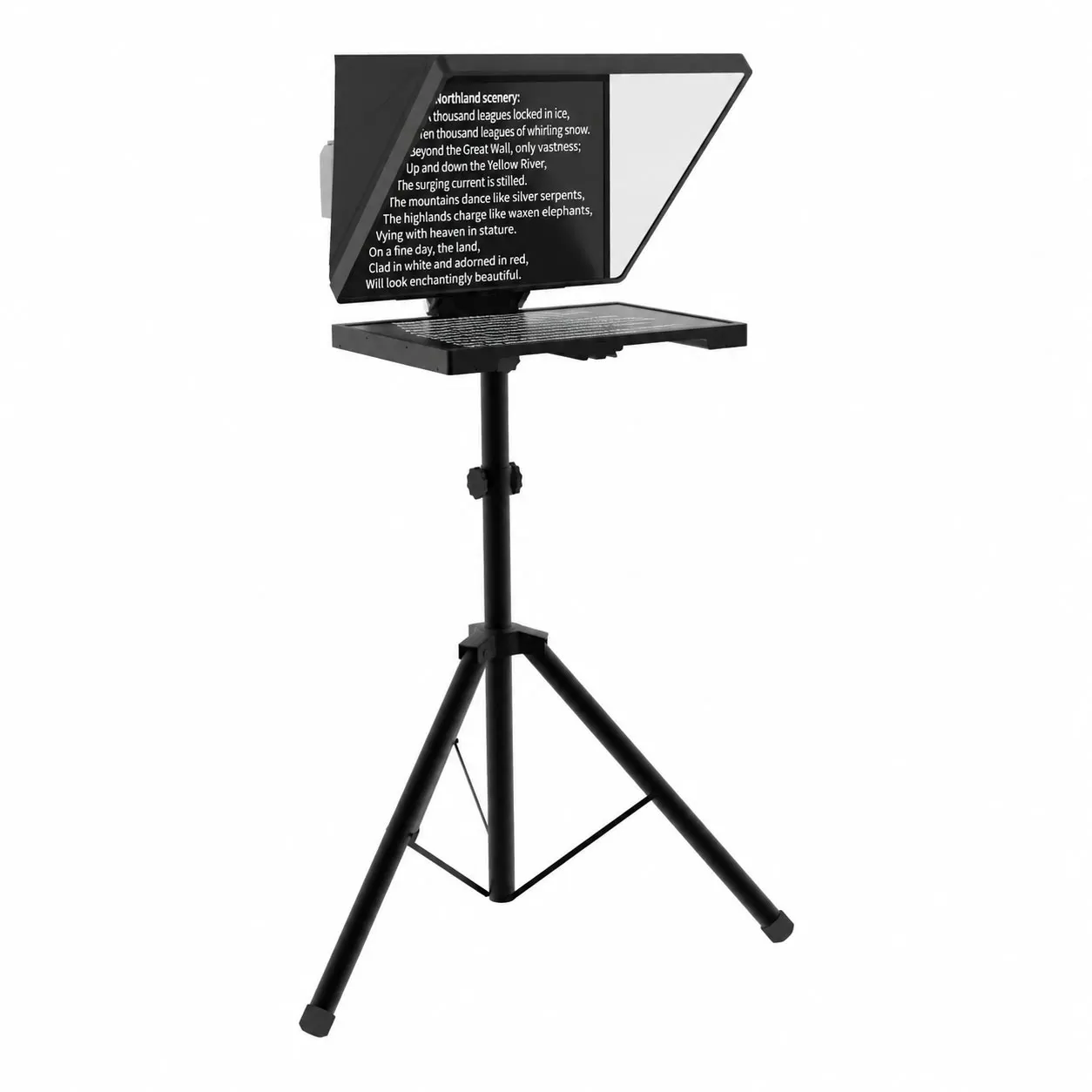 YXTCQ JY Series Teleprompter AI Voice Tracking Prompter Foldable all-metal prompting systems for professional studios