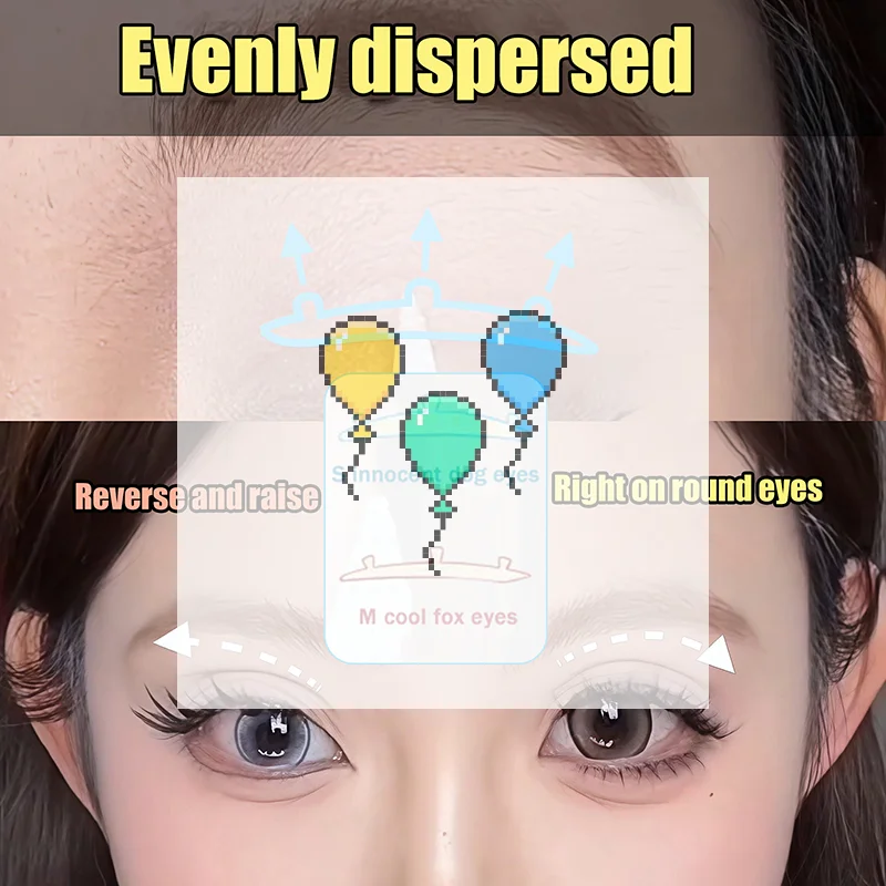 3D Support Invisible Double Eyelid Tape Self-Adhesive Transparent Eyelid Stickers Waterproof Fiber Stickers Eyelid Lift Strips