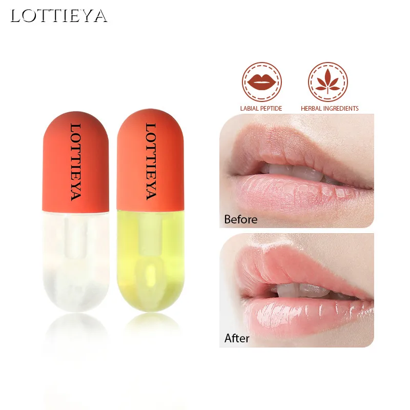 LOTTIEYA 4 PCS Lip Gloss Stick Long Lasting Matte Lipstick Waterproof Lip Glaze Shimmer Lipliner Pen Moisturizing Lip Plumper