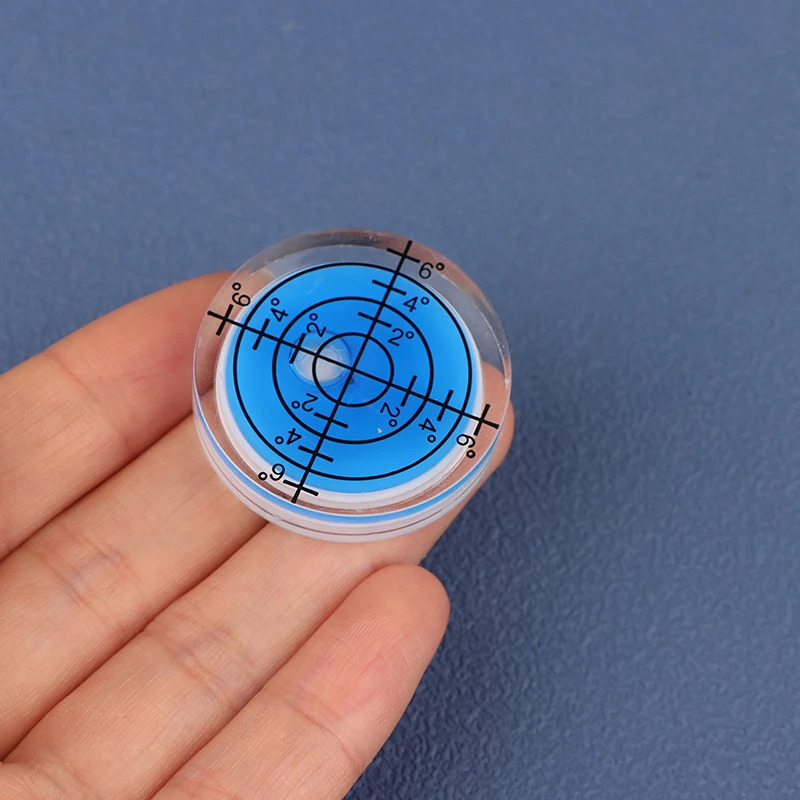 2 pz 32mm Spirit-Bolla Livello Grado di Superficie Marcatura Livello Rotondo Misuratore di Misurazione Acrilico Per La Costruzione di Utensili Manuali parti