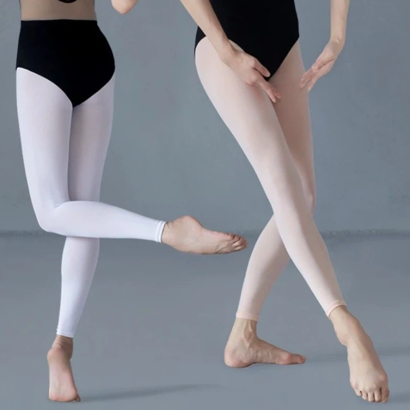 Candy Color Spring Nine Point Ballet Dance Leggings For Girls Soft Breathable Calf Ankle Length Dance Practice Elastic Trousers