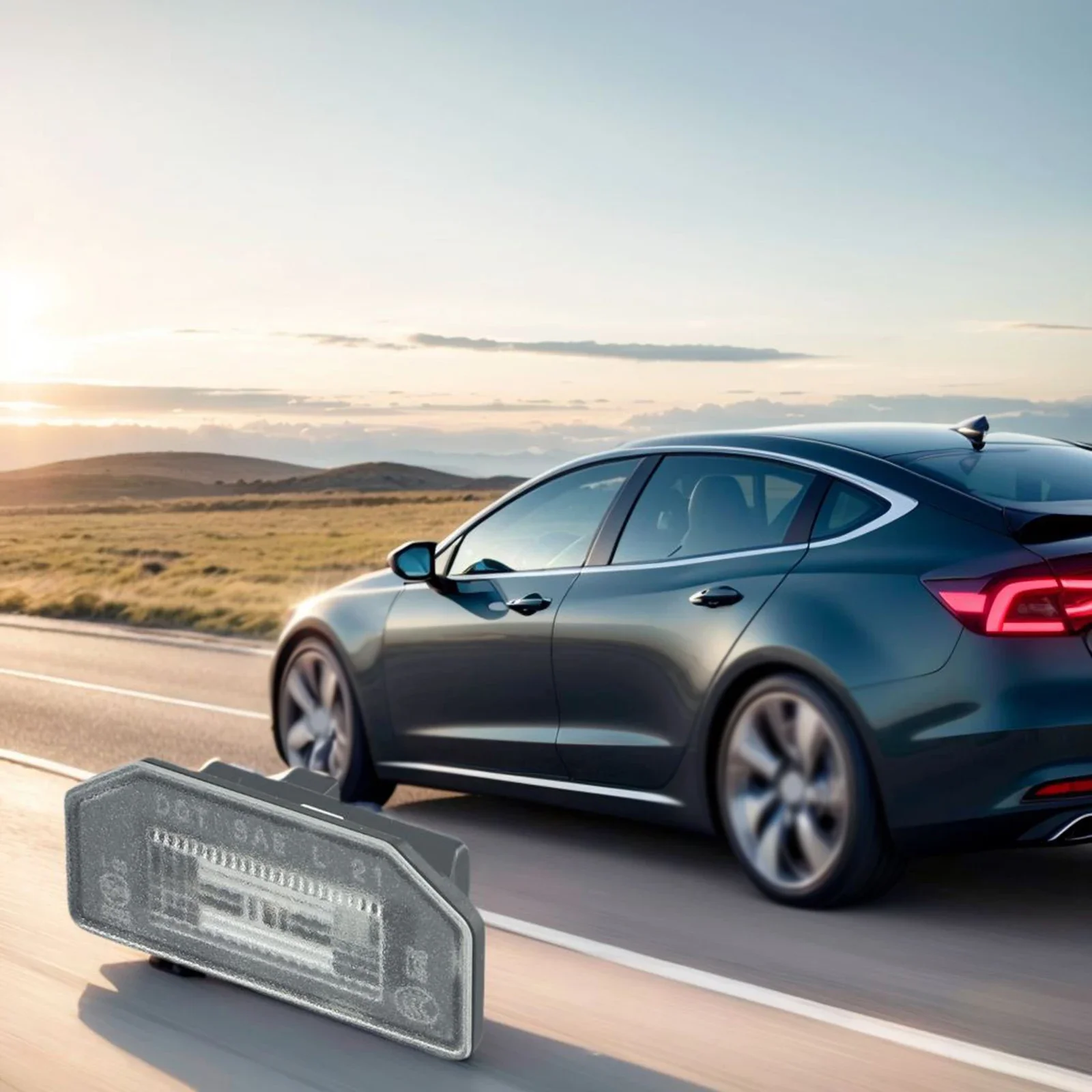 License Plate Light Rear Trunk Assembly For Tesla Model 3/Y 2017 2023 With OEM 144973000B Suitable For Rear Illumination